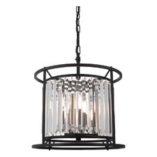 Auburn 3 Light Steel Pendant