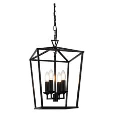 Panama Steel 4 Light Pendant