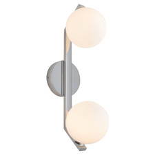Reno Frosted Glass 2-Light Wall Light