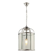 Clovelly Aluminium & Glass Pendant Light