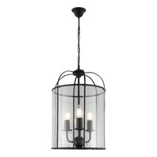 Clovelly Aluminium & Glass 3 Light Pendant