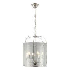 Clovelly 6 Light Glass Pendant