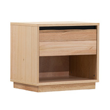 Natural Rian Messmate Bedside Table