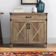 Harrison Storage Cabinet with Slide Out Desk