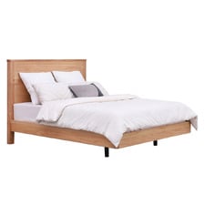 Monty Tasmanian Oak Wood Queen Bed