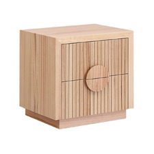 Amelie Ash Wood Bedside Table
