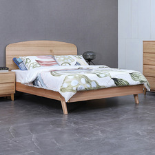 Estrella Tasmanian Oak Wood Bed Frame