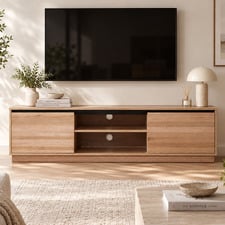 168cm Natural Vikki Messmate Entertainment Unit