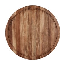 Chef Inox Serve Round 53cm Acacia Wood Cutting Board