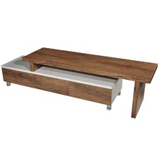 Oak & White Mila Extendable Entertainment Unit
