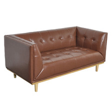 Leonor 2 Seater Faux Leather Sofa
