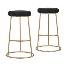 64cm Bellatrix Velvet Barstools (Set of 2)