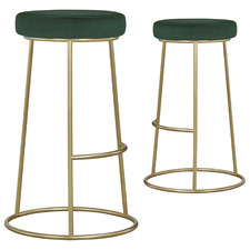 64cm Bellatrix Velvet Barstools (Set of 2)