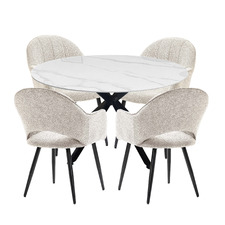4 Seater Ellery Dining Table & Chair Set