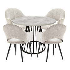 4 Seater Rigel Dining Table & Chair Set