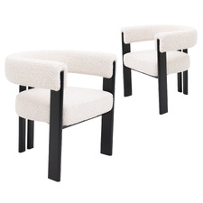 Corinne Boucle Dining Chairs (Set of 2)