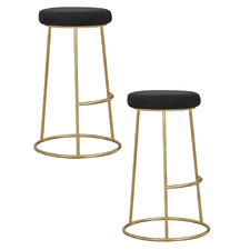 64cm Bellatrix Velvet Barstools (Set of 2)