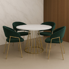 4 Seater Signe Dining Table & Chair Set