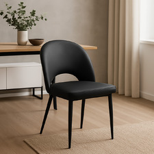 Miranda Faux Leather Dining Chairs (Set of 2)