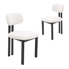Clara Boucle Dining Chairs (Set of 2)