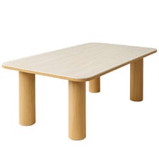Elliot Travertine-Look Dining Table