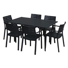 6 Seater Metaline Outdoor Dining Set