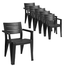 Julie Outdoor Dining Chairs (Set of 6)