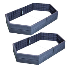 165cm Ergo Hex Raised Garden Beds (Set of 2)