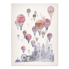 Voyages Over Santa Monica Printed Wall Art