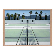 Down To The Tennis Court Framed Printed Wall Art