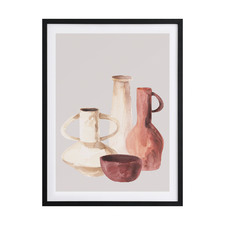 Ceramic Pots II Framed Printed Wall Art