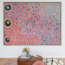 Mina Mina Jukurrpa II Framed Canvas Wall Art