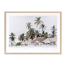 Beach Huts Framed Printed Wall Art