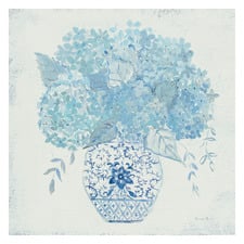 Ginger Jar Hydrangea Canvas Wall Art