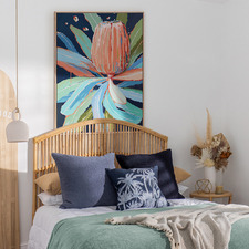 Coral Banksia Canvas Wall Art