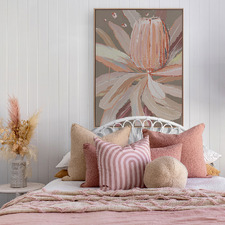 Peach Banskia Canvas Wall Art