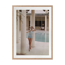 Poolside Glamour I Printed Wall Art