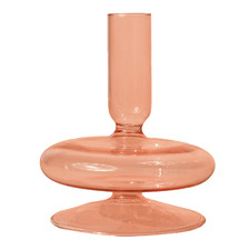 Pink Camellia Glass Vase