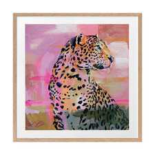 Reminiscent Bright Pink Printed Wall Art