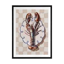 Al Fresco Dinner Red Printed Wall Art