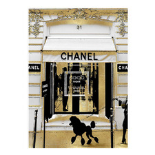 Chanel in Gold Unframed Paper Print