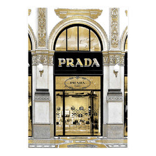 Prada in Gold Unframed Paper Print
