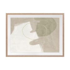 Light Green Nonchalant Printed Wall Art