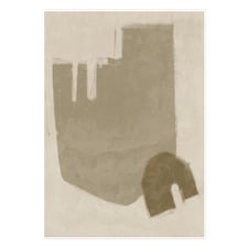Light Brown Blase Printed Wall Art