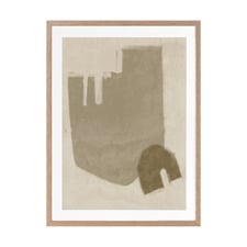 Light Brown Blase Printed Wall Art