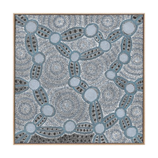 Blue Wanakiji Jukurrpa Printed Wall Art