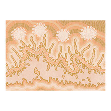 Mustard Spiritual Connection Printed Wall Art