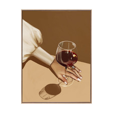 Glass of Shiraz Printed Wall Art