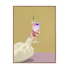 Purple Ink Gin Printed Wall Art