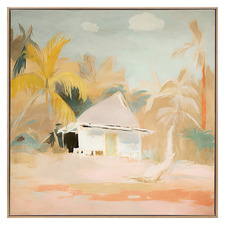 The Beach Hut I Canvas Wall Art
